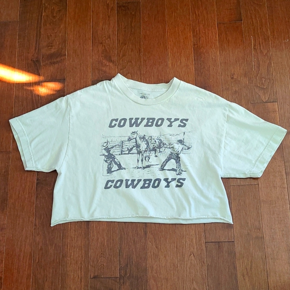 Cowboy Graphic Crop Top